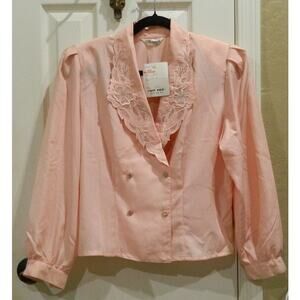 Mayjack 80s Fashion Blouse Top Size 14 petite